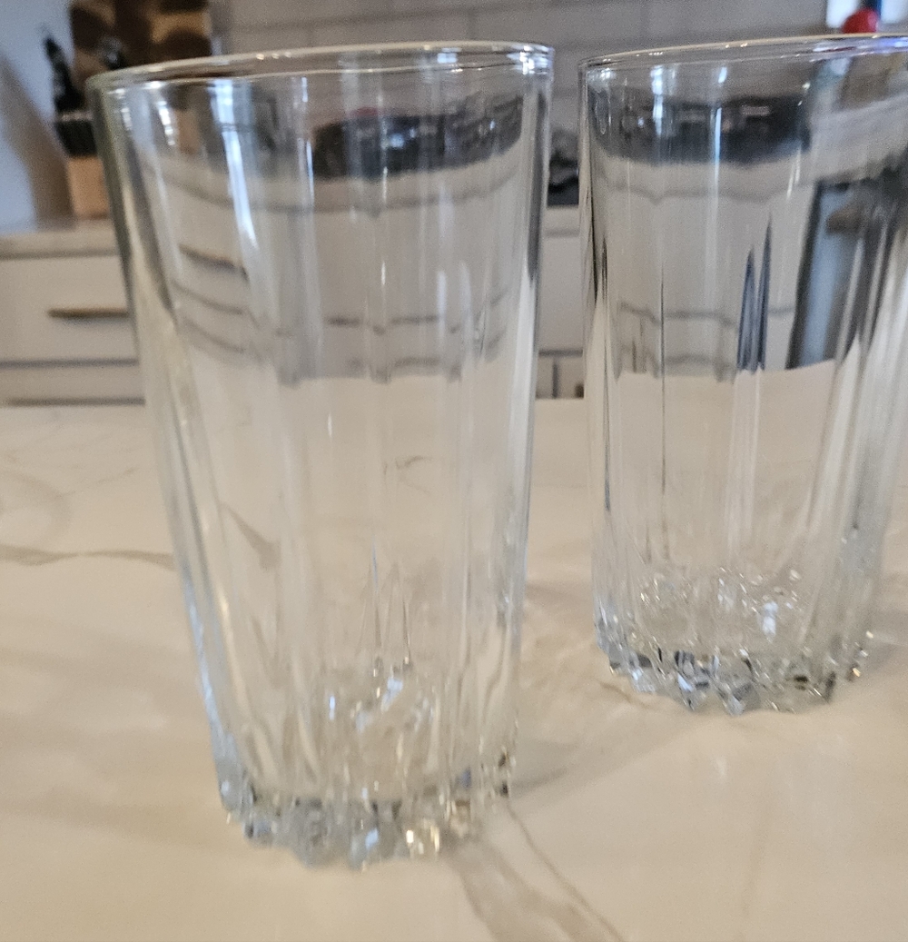 Arcoroc Hussard Clear Cooler Crystal Glasses Set Of 4 - Picture 2 of 6